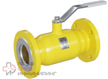 Кран шаровой LD для газа фланец/фланец полнопроходной с рукояткой Ду32 Ру40