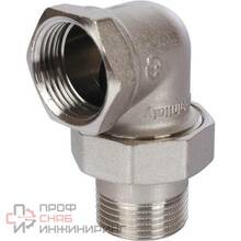 Разъемное угловое соединение американка STOUT ВН никелированное 1