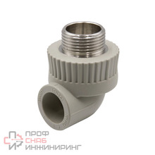 Уголок комб. нар 20х3/4'' EVER® plast серый