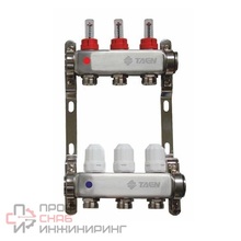 Коллекторная группа TAEN (нерж) 1x3/4x3 выхода для систем отопления без расходомеров