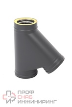 Тройник сэндвич Теплов и Сухов 45 d 150 х 210 толщина 0,8 нержавеющая сталь х 0,5 нержавеющая сталь