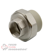 Муфта комб. разъемная, вн 32х3/4'' EVER® plast серый