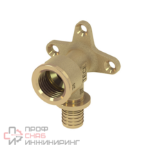 Уголок, TECEflex, с настенным креплением, 20 х 3/4", латунь TECE