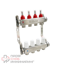 Блок коллекторов VALFEX с расходомерами 1"х 4 вых. 3/4"