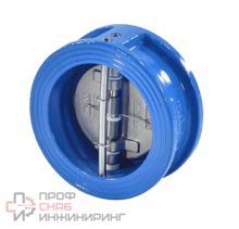 Клапан обратный чугунный 2-х створчатый Ду500 Ру16 межфланцевый RMCX