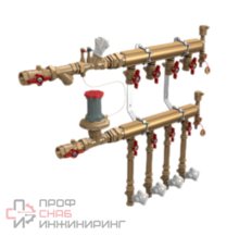 Узел коллекторный отопления этажный Giacomini, подключение тип B3 1"1/4 x 3/4" / 10 (DN50)