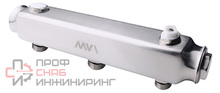 Коллектор из нержавеющей стали MVI, м\ц 100мм, 1 1/4"x1/2", 4 выхода