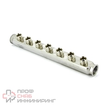 Коллектор ВВ 1" х 7 вых 3/4"EK нержавеющая сталь Uni-fitt