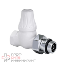 Запорный клапан SR Rubinetterie прямой серия Floral Old Style 1/2, цвет белый