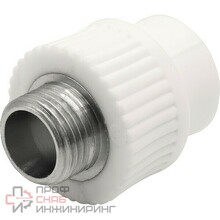 Муфта THERMOLIGHT комбинированная PP-R НР 20х3/4" белый (20/160)