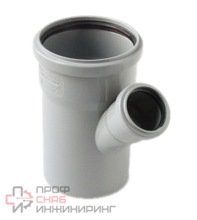 Тройник канализационный (полипропилен) 110x 50/45град Pro Aqua.