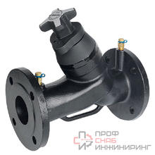 Клапан балансировочный CIM 3739B ручной DN100 фланцевый, с двумя измерительными ниппелями