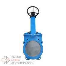 Задвижка шиберная Benarmo чуг м/фл Ду700 Ру3 2/ст ред п/эл NBR 9