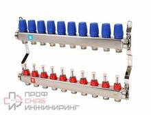 Коллектор из нержавеющей стали в сборе с расходомерами, MVI 10 выходов