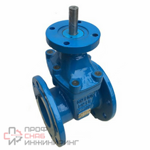 Задвижка чугунная с обрезиненным клином Tecofi PN16 DN100 EPDM под электропривод