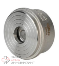 Клапан обратный DN.ru VCS3232-Fb Ду20 Ру40 межфланцевый, пружинный, корпус - нержавеющая сталь AISI 316, диск - нержавеющая сталь AISI 316