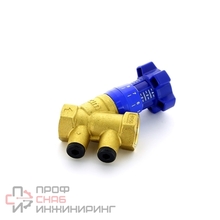 Клапан балансировочный ручной CIMBERIO 787ОТ/2R 3/4" латунь Kvs=5,33 PN25 BB без ниппелей
