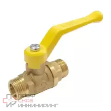 Кран шаровой лат Valfex газ 11Б27фтМ Ду15 Ру16 р/р полн рыч