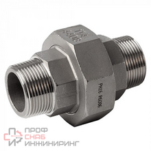 Американка нр/нр нержавеющая, AISI316 DN15 (1/2")  (CF8M)  PTFE, PN16