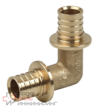 Угольник 90° 20-20, Sanext, надвижная гильза-надвижная гильза, латунь