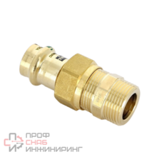 Разъёмное соединение Sanpress с SC-Contur 18x3/4", с переходом на наружную резьбу, бронза, модель 2265