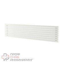 Стальной горизонтальный радиатор отопления Warmmet Round 42H ширина 1000 мм секций 4 цвет белый тип подключения: нижнее правое