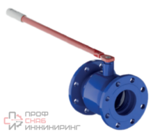 Кран шаровой цельносварной укороченный фланцевый 11с67п ЦУФ.00 ду20/20 ру40 (L=117 мм)