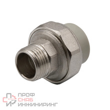 Муфта комб. разъемная, нар 20х1/2'' EVER® plast серый