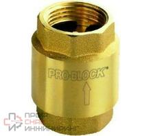 Клапан обратный пружинный Pedrollo VR Ду40 латунь муфтовый