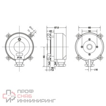 Датчик перепада давления для вент. систем Honeywell -1000…+1000Па Без ЖК дисплея