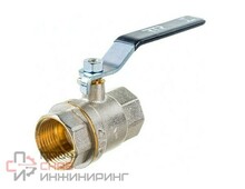 Кран шаровой латунный вн/вн PN 40 рычаг РостурПласт G3/4''