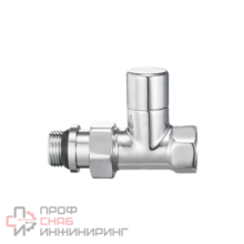 Запорный радиаторный клапан Varmega, 1/2", прямой, хром