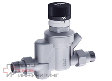 Редуктор с фильтром FAR 1/2" НР-НР с визуализацией давления под манометр 600 мкм хром