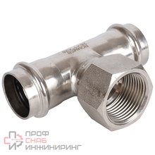 Тройник-переходник Rommer ВПр-ВР 28х1 из нержавеющей стали