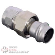 Разьемное соединение, Viega, Sanpress inox, с SC-Contur, с переходом на внутреннюю резьбу, с плоским уплотнением, 18 x 3/4", нержавеющая сталь, модель 2362