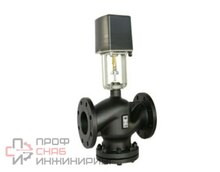 Клапан двухходовой регулирующий "Флагман" с электроприводом, Kvs=630 м3/час 250