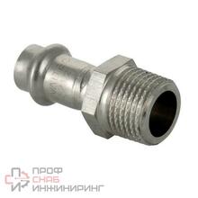 Пресс-фитинг Valtec VTI.901.I.001504 из нержавеющей стали с наружной резьбой