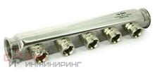 Коллектор ВВ 1" х 6 вых 3/4"EK нержавеющая сталь Uni-fitt
