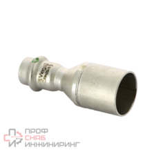 Редукционная вставка Sanpress Inox, с SC-Contur, нержавеющая сталь, 28 х 15 мм