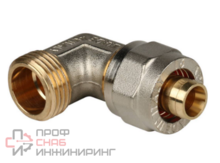 Угольник с наружной резьбой, обжимной, тип SFS-0006, Stout Ду26х3/4