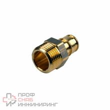 Муфта PE-X лат радиал Дн20х1/2" НР Q&E Uponor