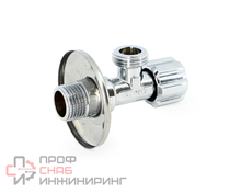 Вентиль Н 1/2" LUX для подключения бачков / смесителей, рукоятка металл