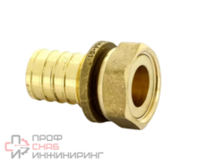 Переходник 25-3/4", General Fittings 3400, надв.гильза-резьба, вн., латунь, с накидной гайкой