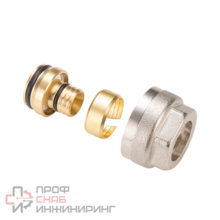 Резьбозажимное 20x2.0-3/4" General Fittings 3300, обжим-резьба, вн., латунь, евроконус