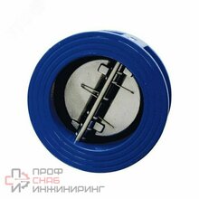 Клапан обратный Tecofi двухстворчатый межфланцевый из ковкого чугуна PN25 DN200