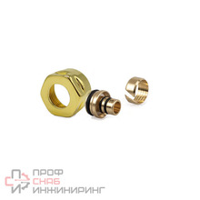 Резьбовое соединение SR Rubinetterie для многослойной трубы 16х3/4"Е Золото