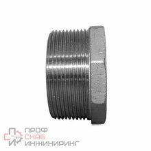 Заглушка Н/Р 6-ти гранная нержавеющая Newkey, AISI304 DN32 (1_1/4")  (CF8)  PN16