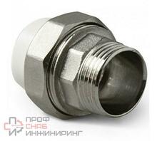 Муфта PP-R сер комбинированный разъем Дн25х1" НР 127-0346 VALFEX