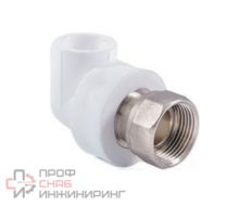 Угольник PPRC с накидной гайкой 20x1/2" Политэк