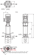 Насос Wilo HELIX V 206-1/16/E/S/400-50